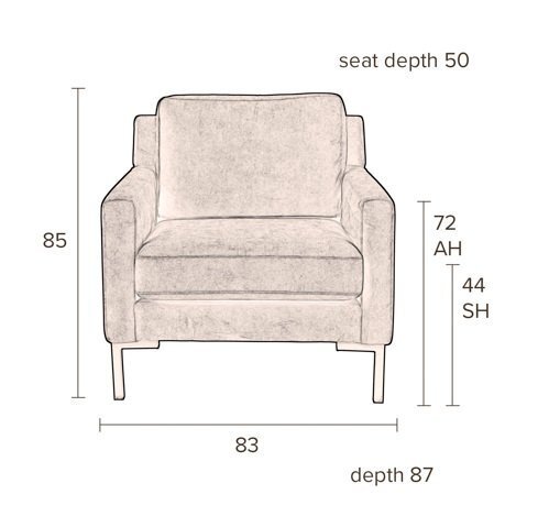 Dutchbone Houda 1-Seater