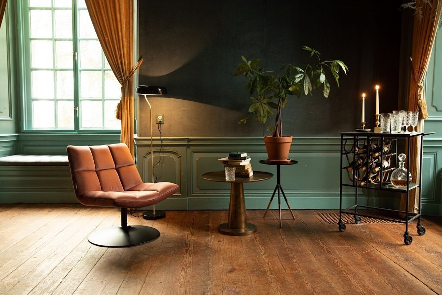 Dutchbone, Dutchbone Bar Velvet Lounge Chair