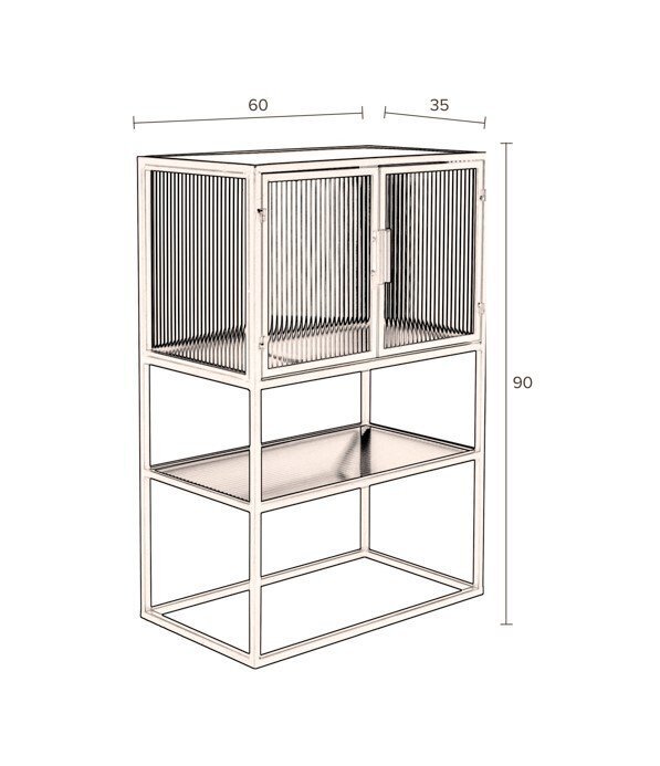 Dutchbone Boli Cabinet - Small - 60x35x90 cm (WxDxH)