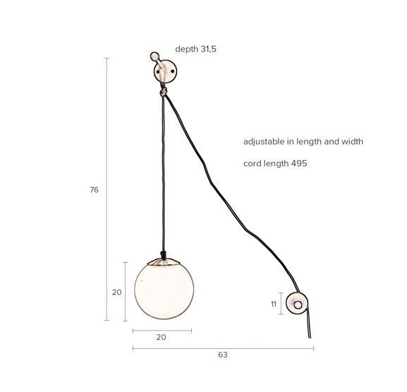 Dutchbone Bulan Wall Lamp