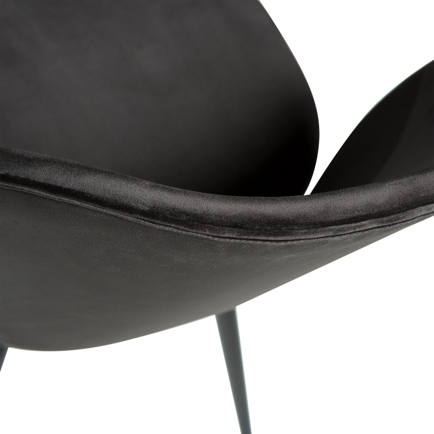Dan-Form CLOUD Chair Meteorite Black Velvet
