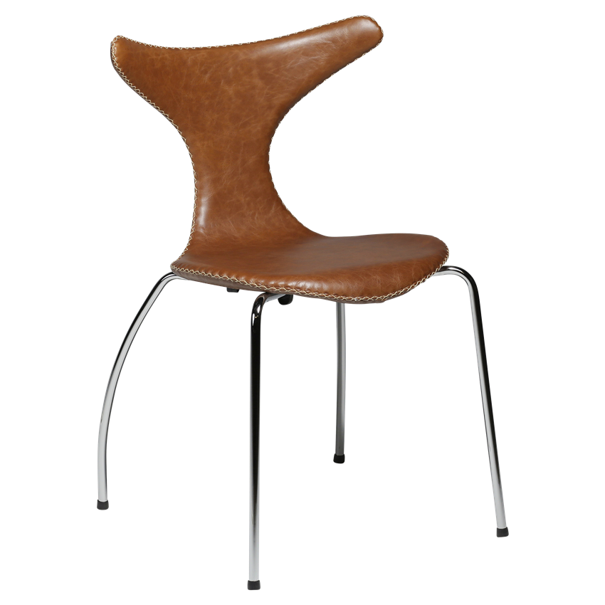 Dan-Form DOLPHIN Chair Light Brown Leather