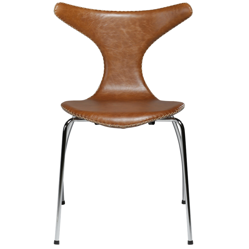 Dan-Form DOLPHIN Chair Light Brown Leather