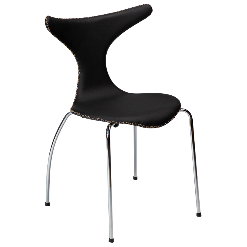 Dan-Form DOLPHIN Chair Black leather