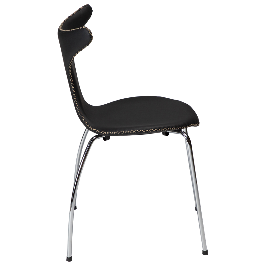 Dan-Form DOLPHIN Chair Black leather