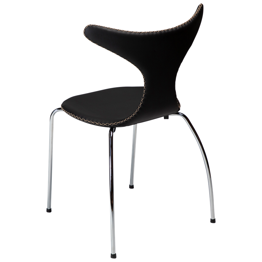 Dan-Form DOLPHIN Chair Black leather