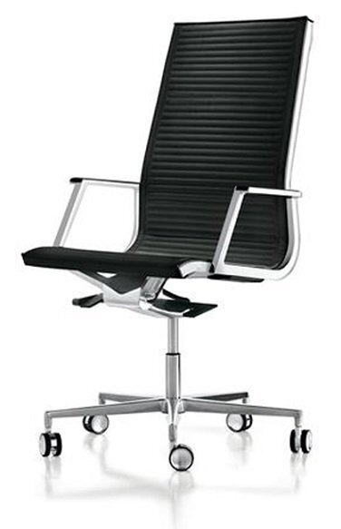 Luxy Ergonomische Bürosessel aus Leder oder Stoff Nulite
