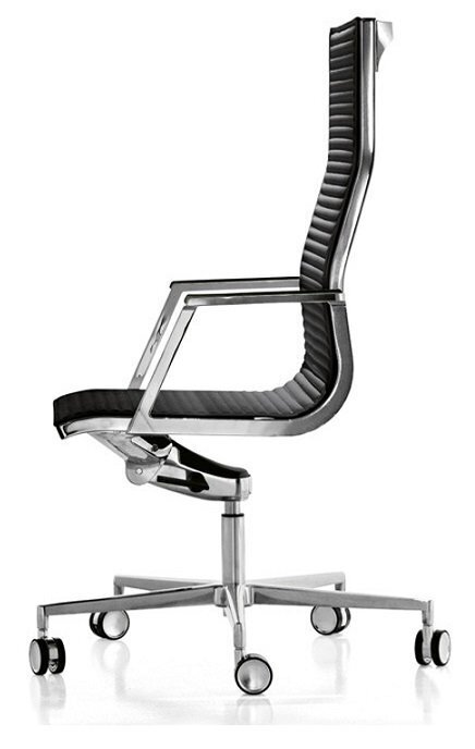 Luxy Ergonomische Bürosessel aus Leder oder Stoff Nulite