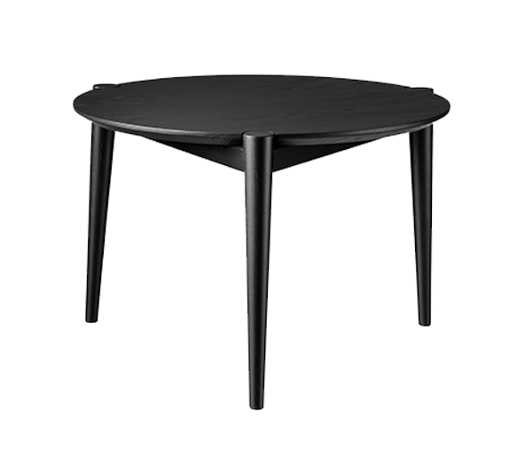 FDB Mobler D102 Couchtisch Ø70 - Schwarz / Schwarz