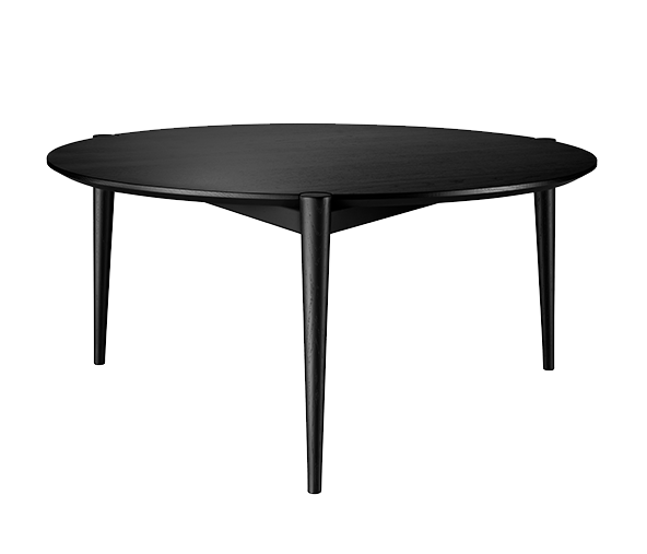 FDB Mobler D102 Couchtisch Ø85 - Schwarz / Schwarz