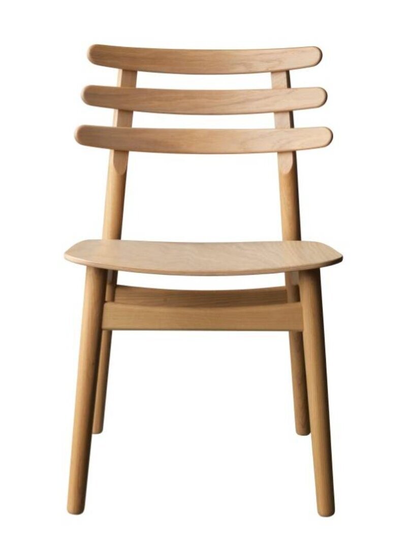 FDB Mobler J48 Esszimmerstuhl-Eiche, Natur, Lackiert - Furnier, Natur
