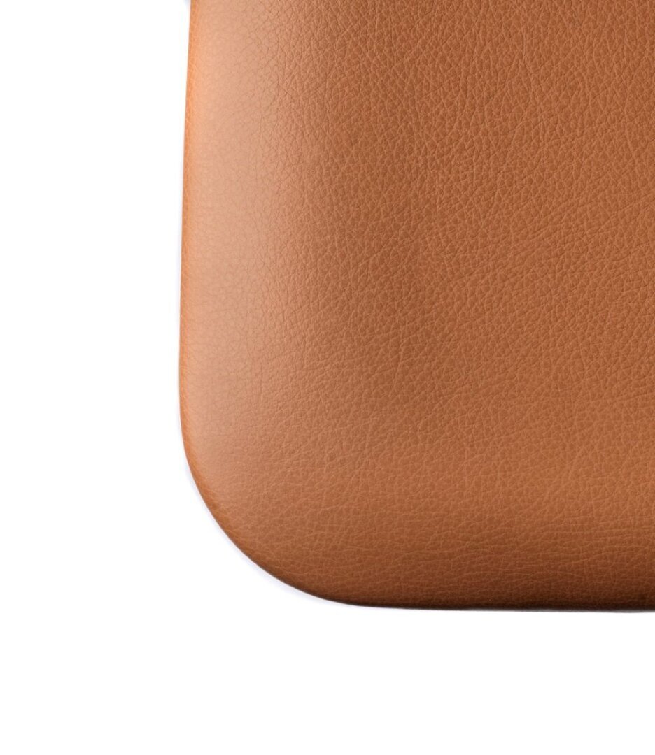FDB Mobler J48 Esszimmerstuhl-Eiche, Natur, Lackiert - Leder, Cognac (Sevilla SV4003)