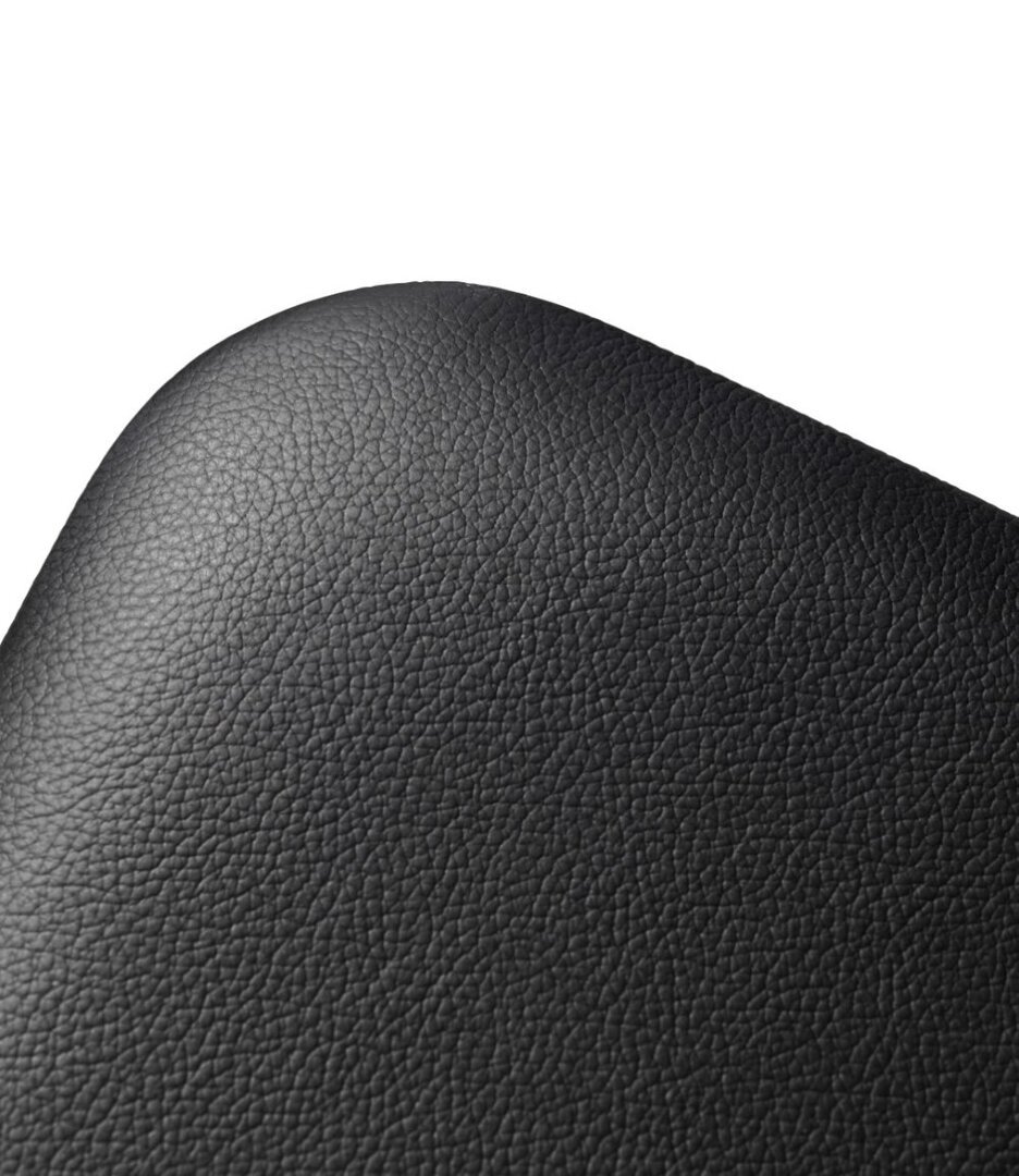 FDB Mobler J48 Esszimmerstuhl-Eiche, Schwarz, Gemalt - Leder, Schwarz (Sierra SI1001M)