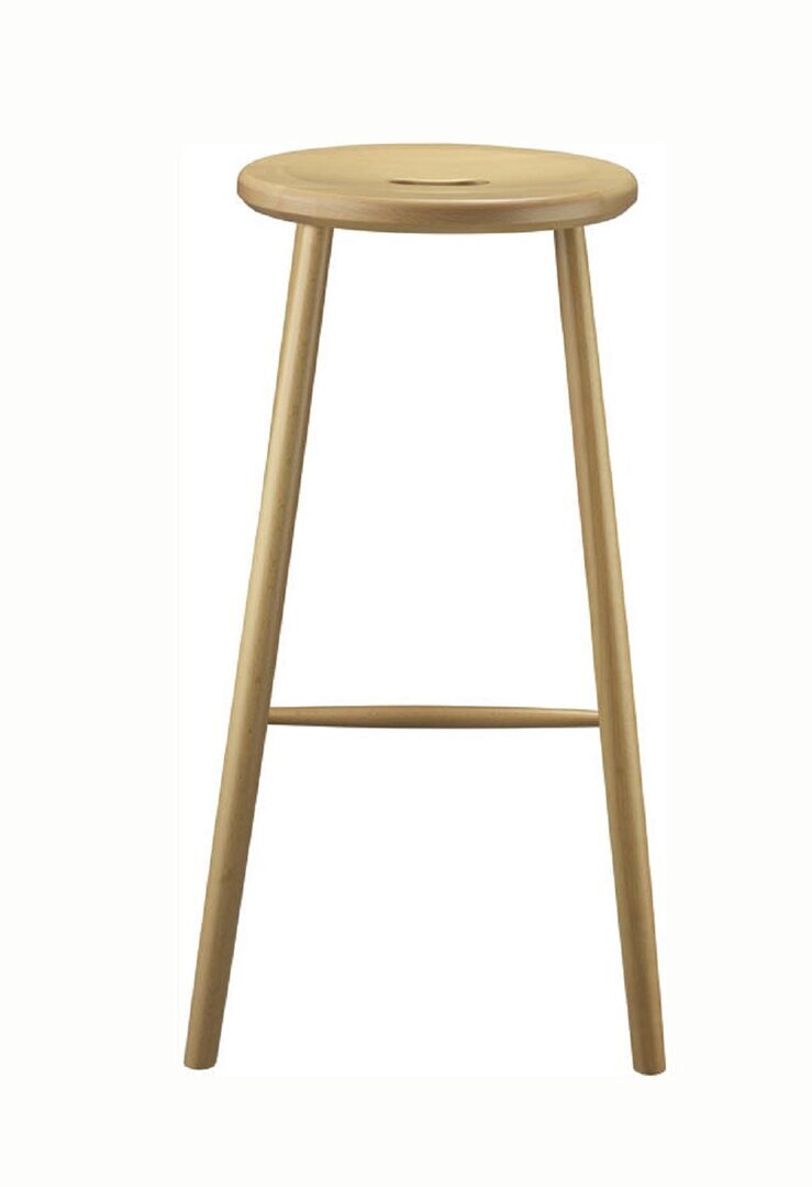 FDB Mobler J27B - Barstuhl H 75cm - Buche Natur lackiert