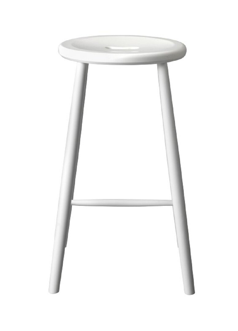 FDB Mobler J27C - Barhocker H 65cm - Buche Weiß