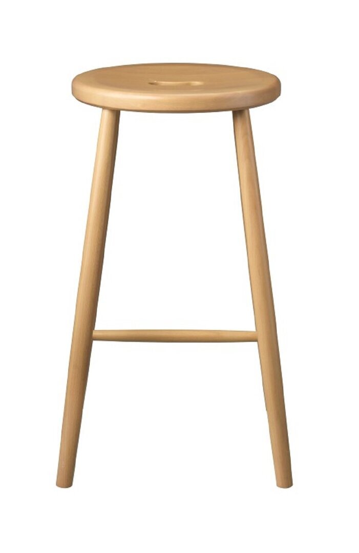 FDB Mobler J27C - Barhocker H 65cm - Buche Natur lackiert