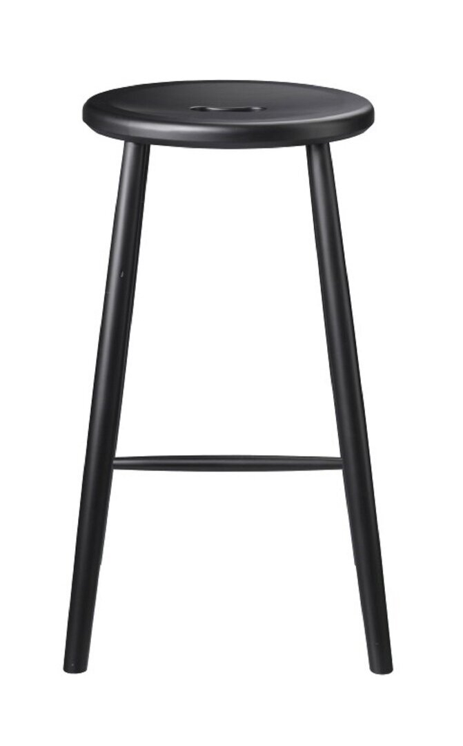 FDB Mobler J27C - Barhocker H 65cm - Buche Schwarz
