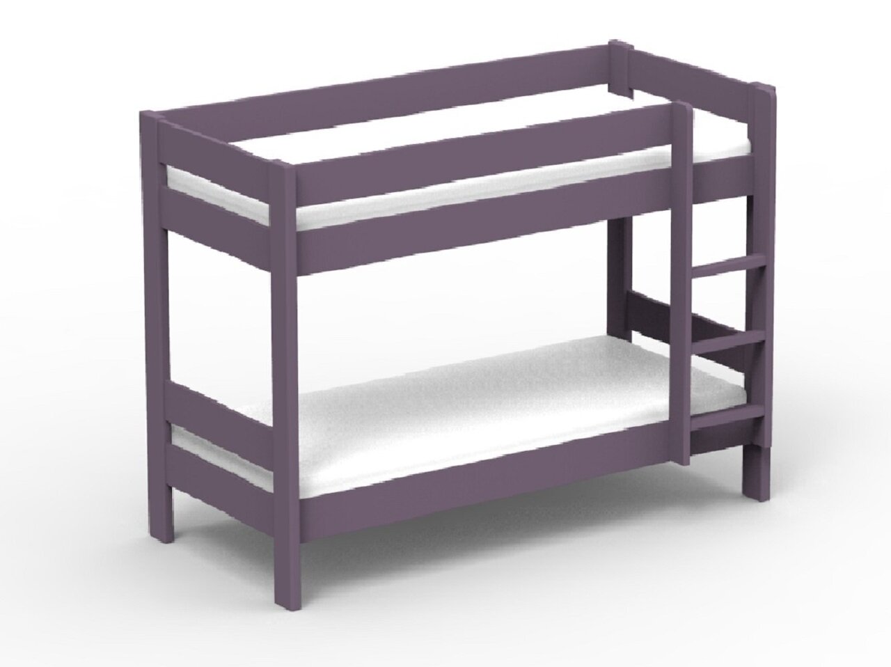 Mathy by Bols Dominique 166 Bunk Bed Separable-Cuberdon purple