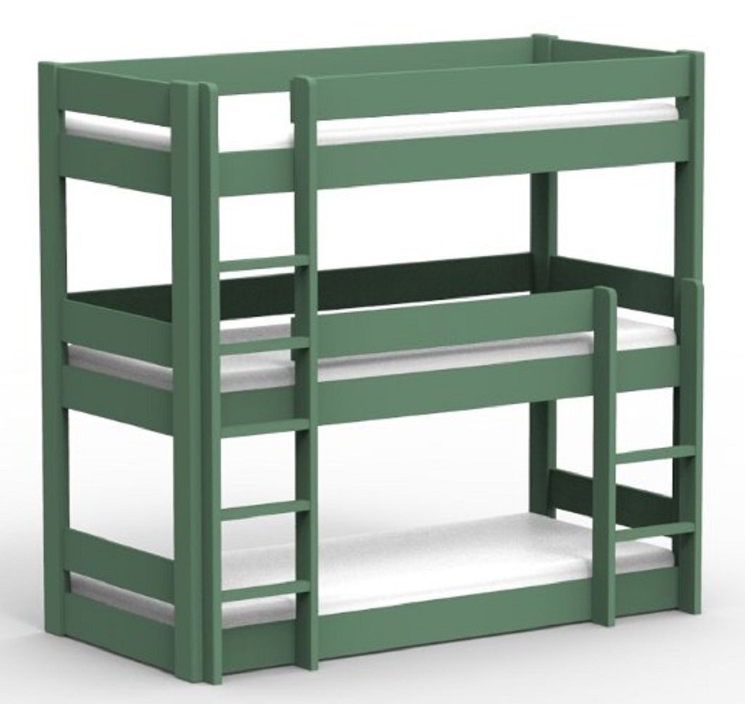 Mathy by Bols Dominique 196 Triple Bunk Bed Inseparable-Jungle green