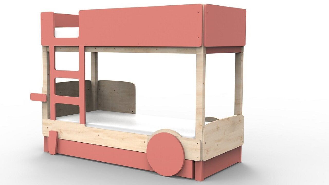 Mathy By Bols Stockbett Mit Bettschublade Discovery-Koraal