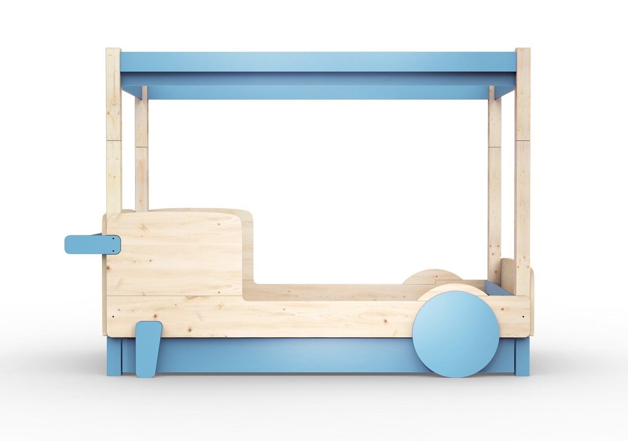 Mathy By Bols Himmelbett Mit Bettschublade Discovery - Azur Blue