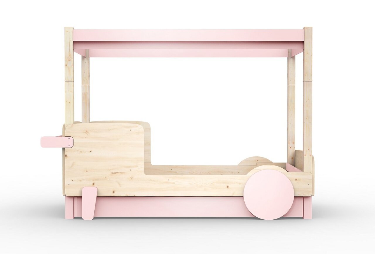 Mathy By Bols Himmelbett Mit Bettschublade Discovery - Powder Pink