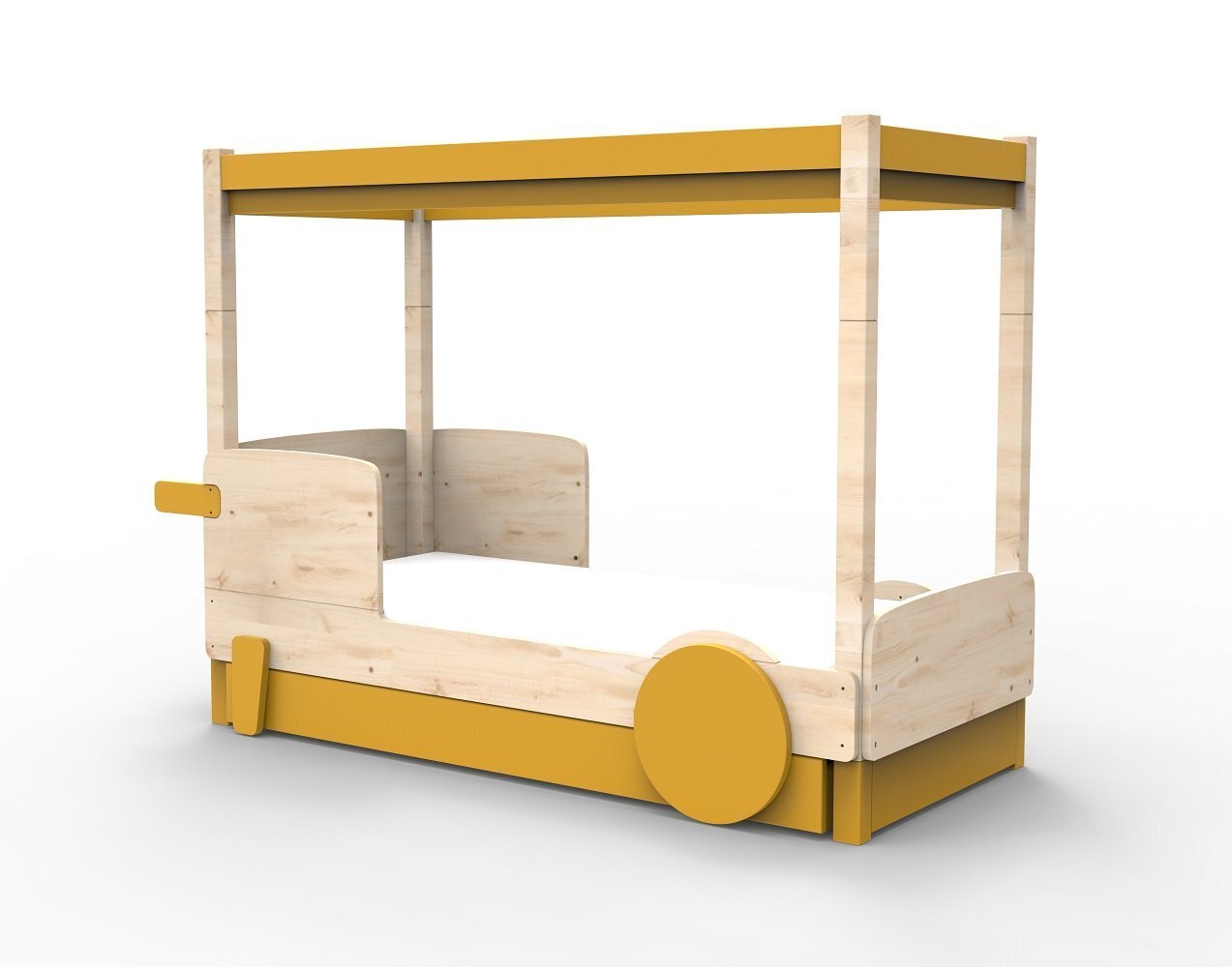 Mathy By Bols Himmelbett Mit Bettschublade Discovery - Ocher