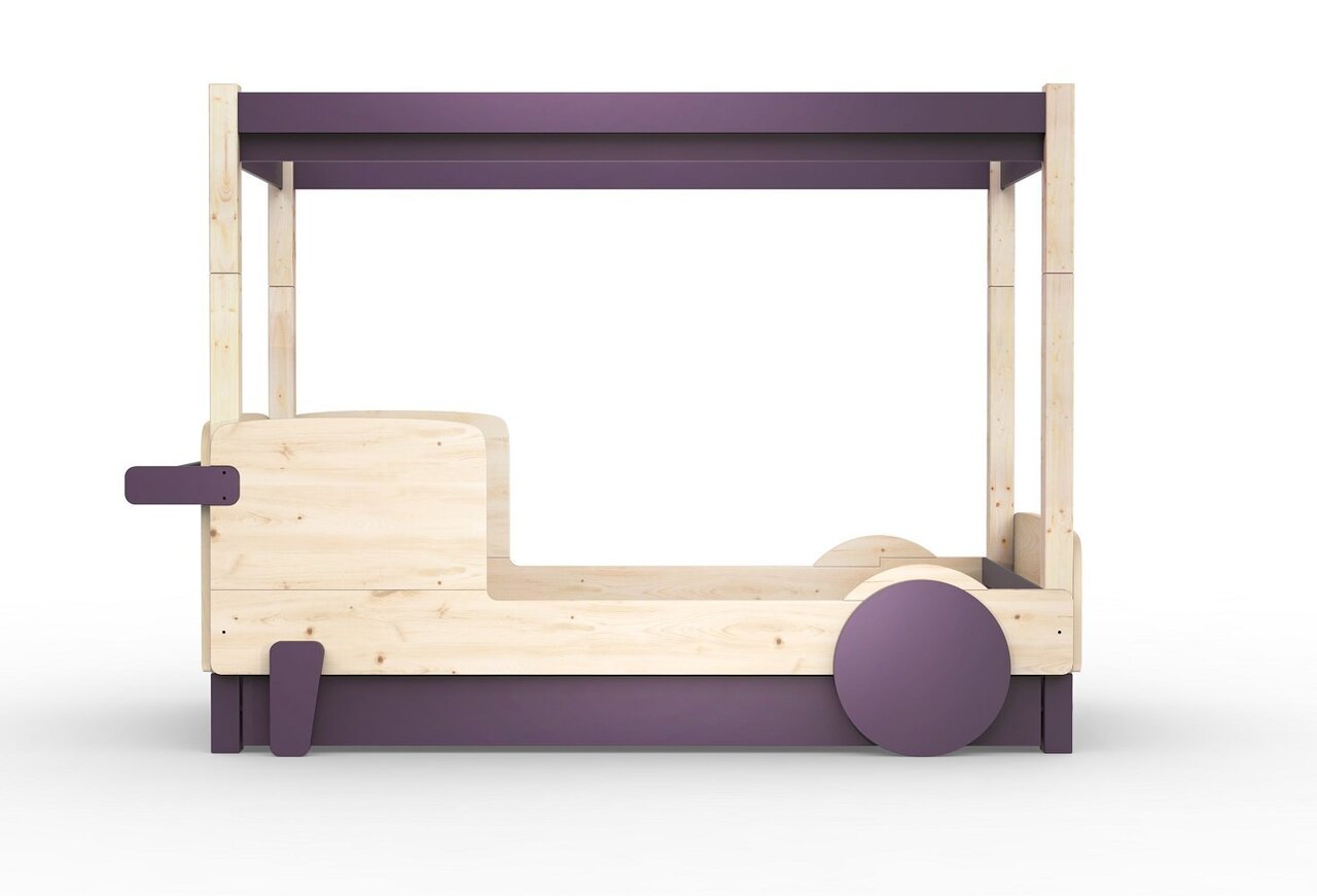 Mathy By Bols Himmelbett Mit Bettschublade Discovery - Cuberdon purple