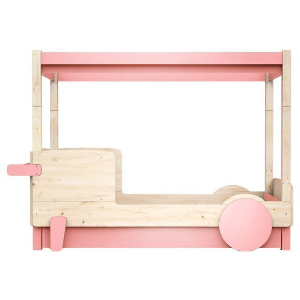 Mathy By Bols Himmelbett Mit Bettschublade Discovery - Hellrosa