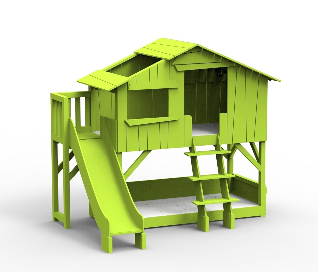 Mathy by Bols Treehouse Etagenbett-Plattform und Rutsche - Appel Green