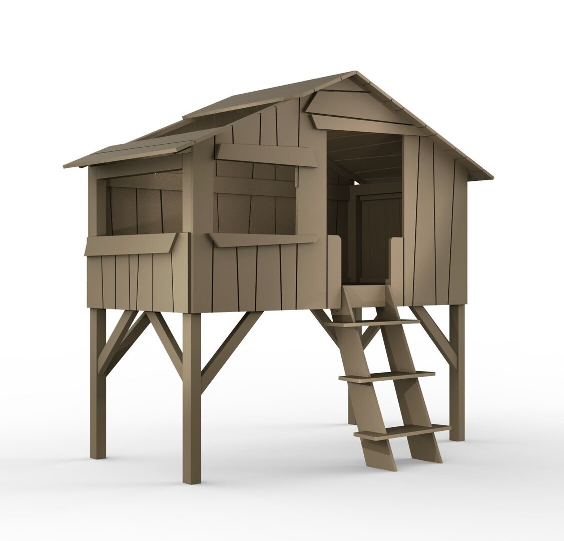 Mathy by Bols Treehouse Einzelbett mit Rutsche - Linnen