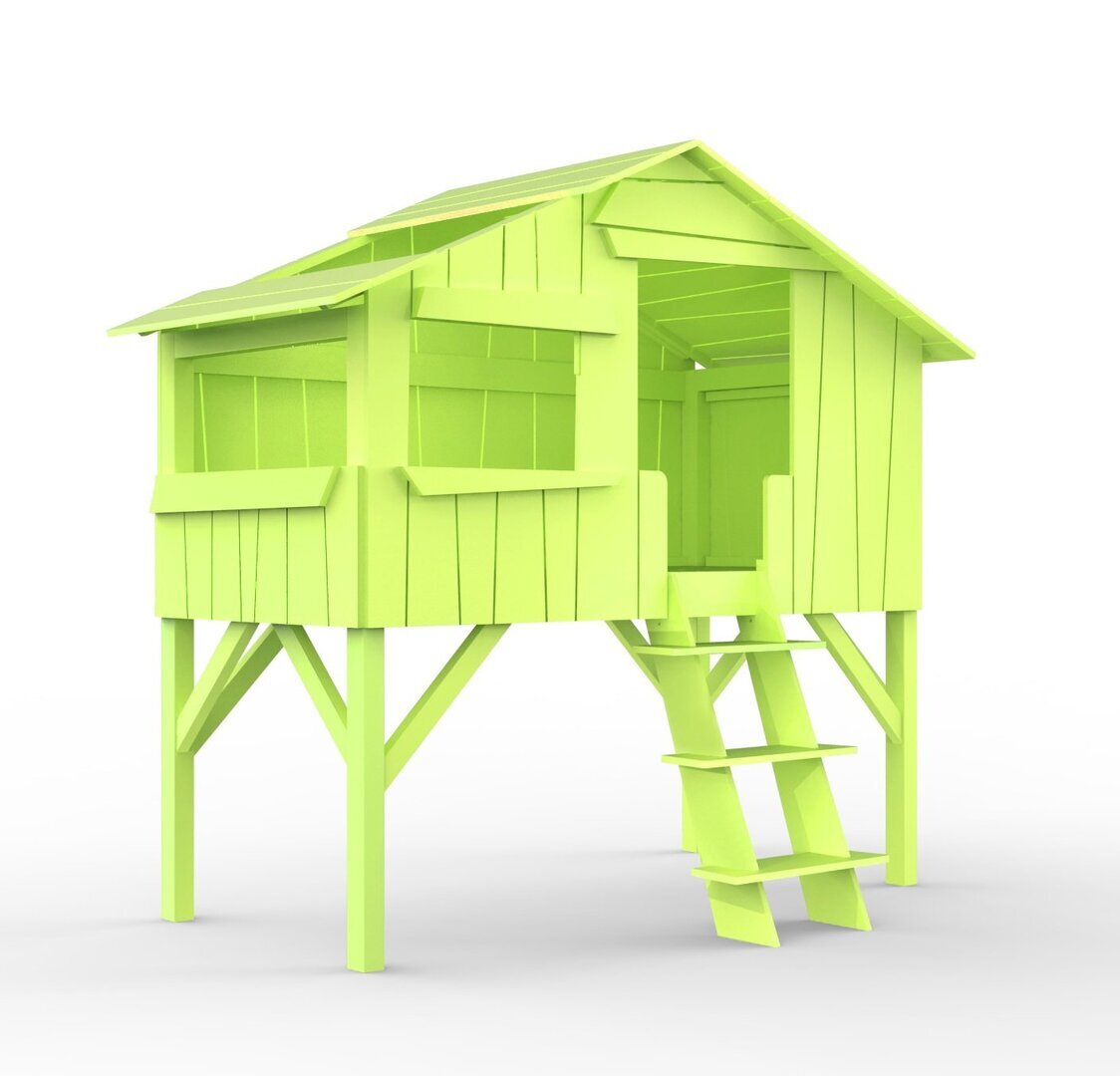 Mathy by Bols Treehouse Einzelbett mit Rutsche - Appel Green