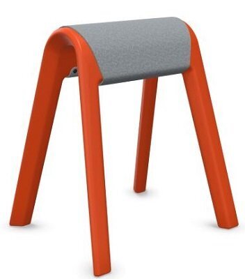 Wilkhahn Sitzbock Orangerot Graphit