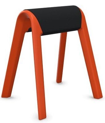 Wilkhahn Sitzbock Orangerot Hellmeliert