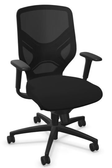 Wilkhahn IN Drehstuhl - Stoff - 99 schwarz - 99 schwarz Rücken