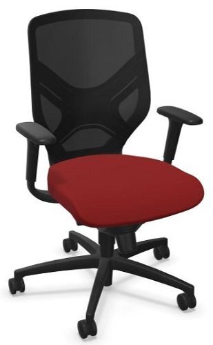 Wilkhahn IN Drehstuhl - 89 rot Stoff - 99 schwarz Rücken