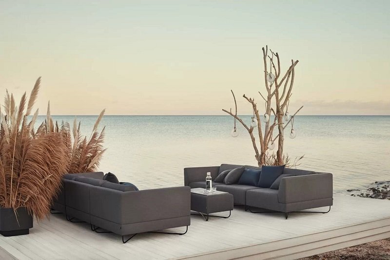Bolia Orlando Outdoor 3 Module Mit Open End - Rechts Vorderansicht