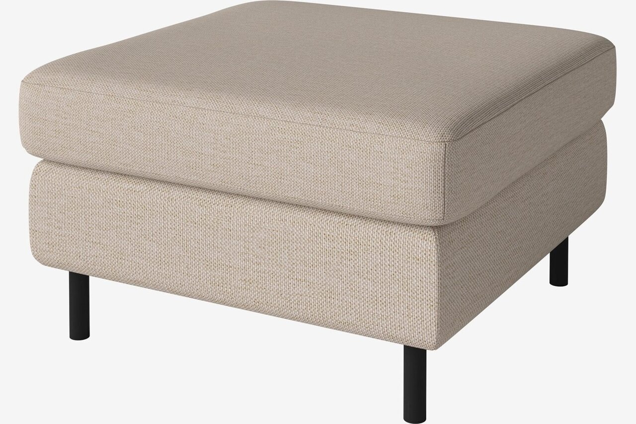 Bolia Scandinavia Hocker 70 - London-Flachgewebe-Hellbeige