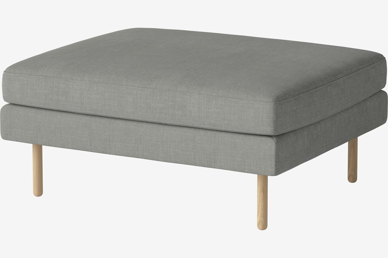 Bolia Scandinavia Remix Hocker 90 cm - Fawn-Flachgewebt-Hellgrau