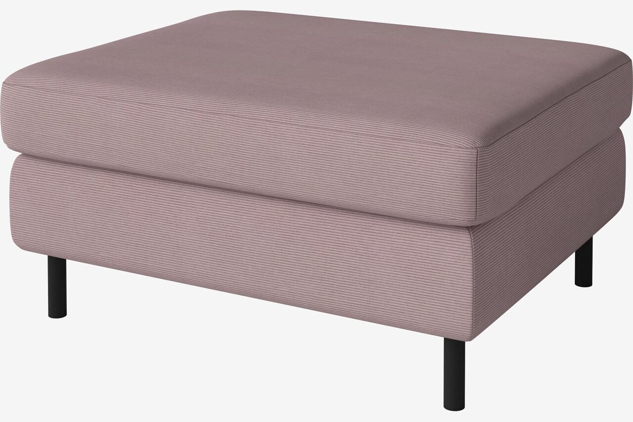 Bolia Scandinavia Hocker - 85 cm - Linea - Samt, Rosa