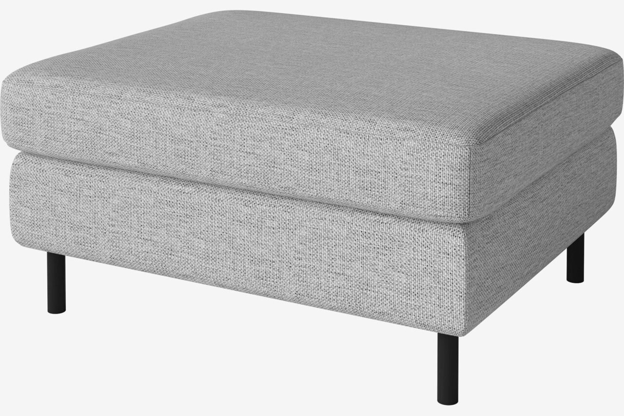 Bolia Scandinavia Hocker - 85 cm - London – Flach gewebt, Hellgrau