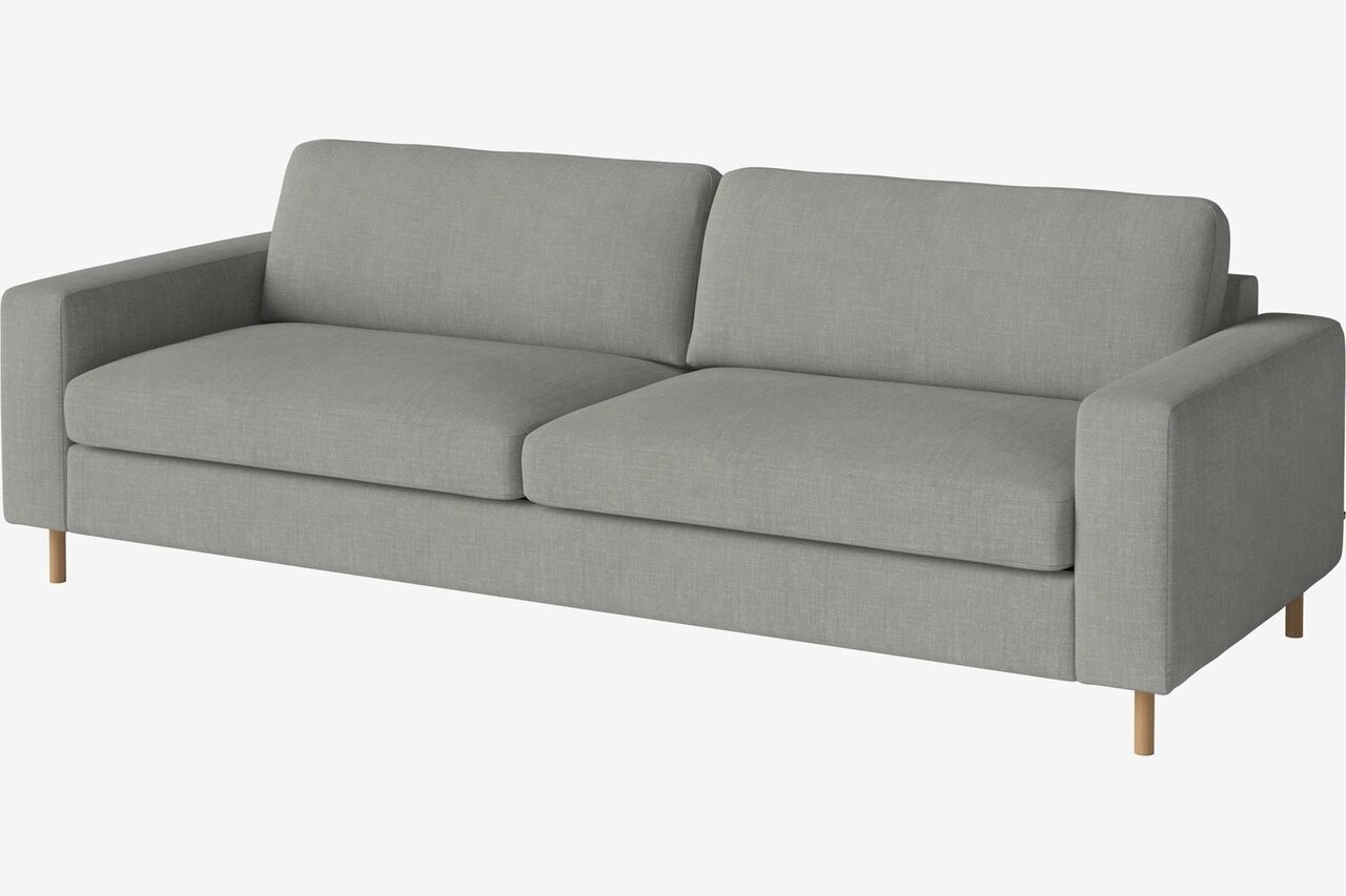Bolia Scandinavia 3 Sitzer Sofa - Fawn - Flach gewebt, Light Grey