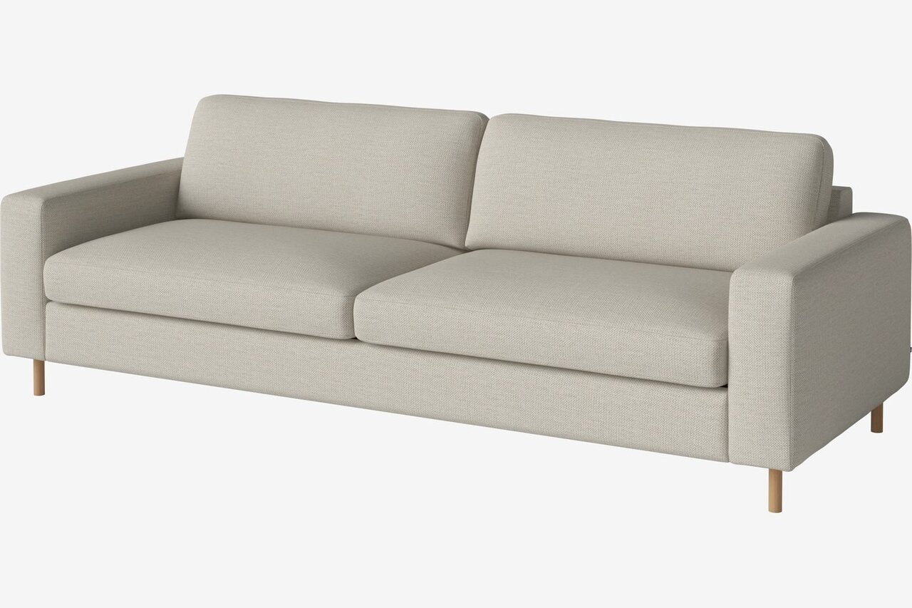 Bolia Scandinavia 3 Sitzer Sofa - London – Flach gewebt, Elfenbein