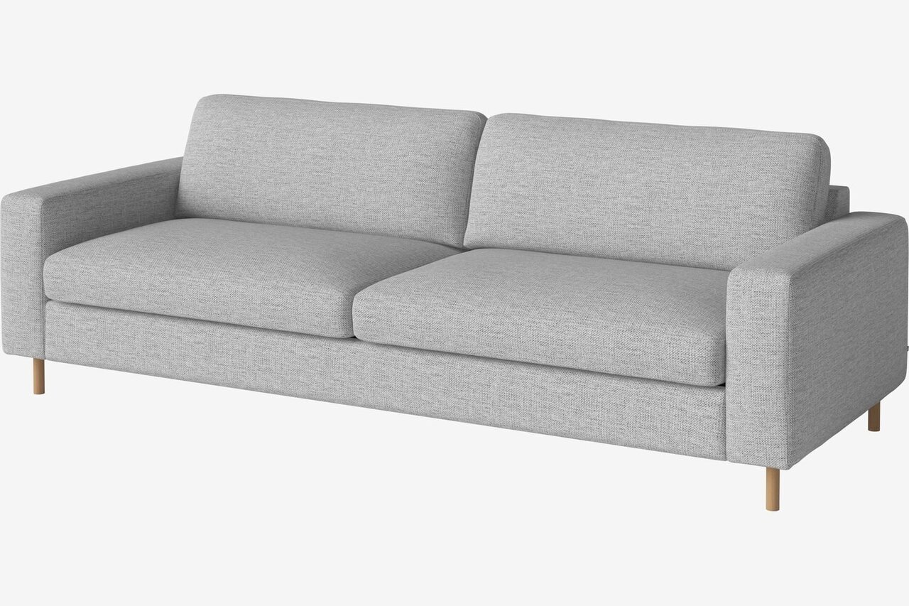 Bolia Scandinavia 3 Sitzer Sofa - London – Flach gewebt, Hellgrau