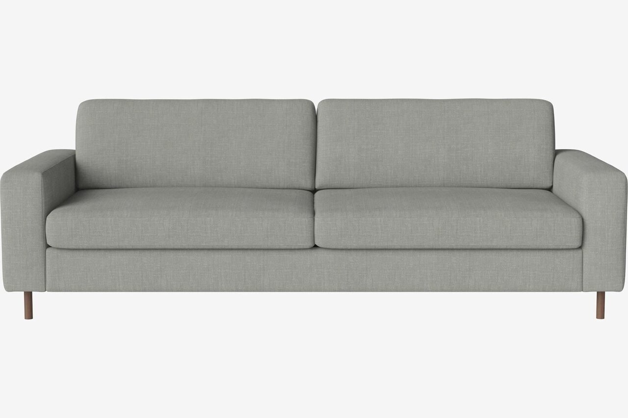 Bolia Scandinavia 3 Sitzer Sofa - 15 cm großes, geöltes Walnussholz