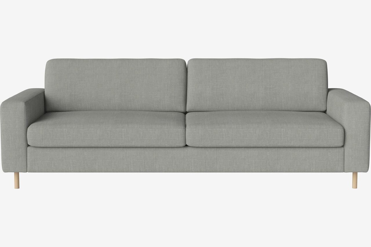 Bolia Scandinavia 3 Sitzer Sofa - 15 cm-weiß-pigmentierte-geölte-Eiche