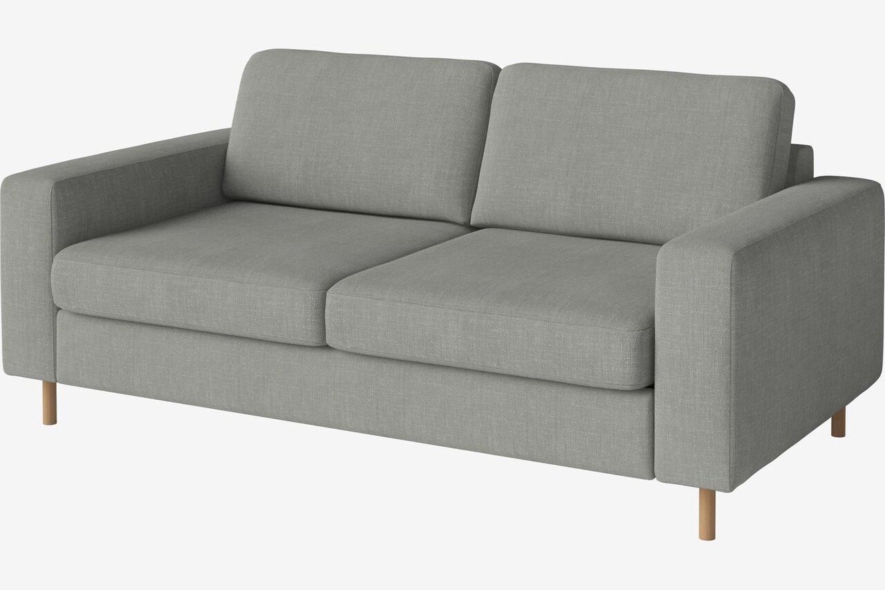 Bolia Scandinavia 2 Sitzer Sofa - Fawn Flach gewebt Hellgrau