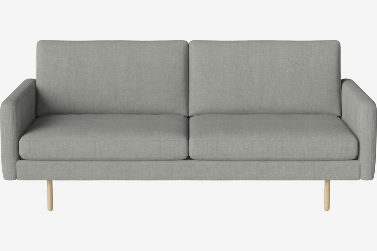 Bolia Scandinavia Remix 2½ Sitzer Sofa - 20 cm große weißpigmentierte geölte Eiche
