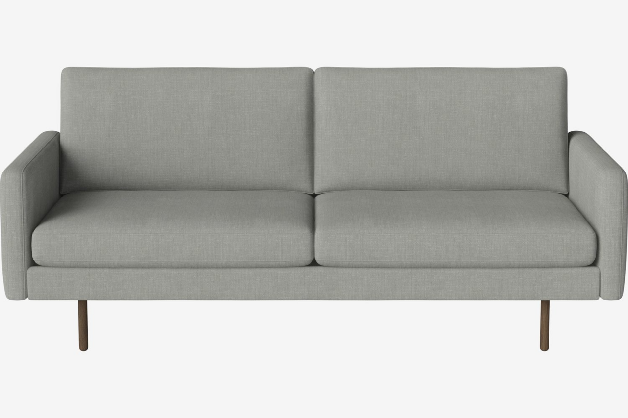 Bolia Scandinavia Remix 2½ Sitzer Sofa - 17 cm dicke, dunkel geölte Eiche