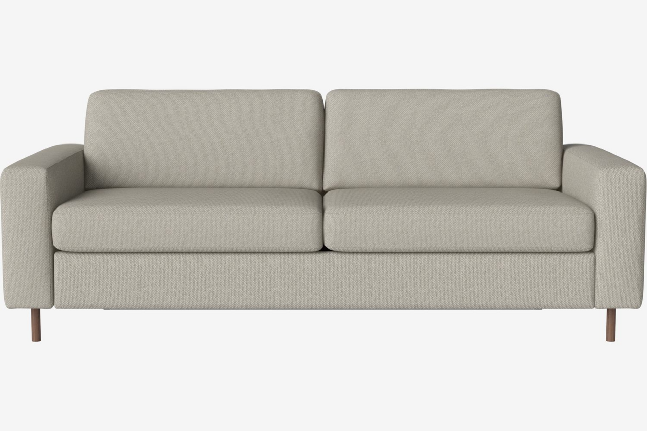 Bolia Scandinavia 3 Sitzer Schlafcouch Mit integrierten Rädern - 13 walnussgeölt